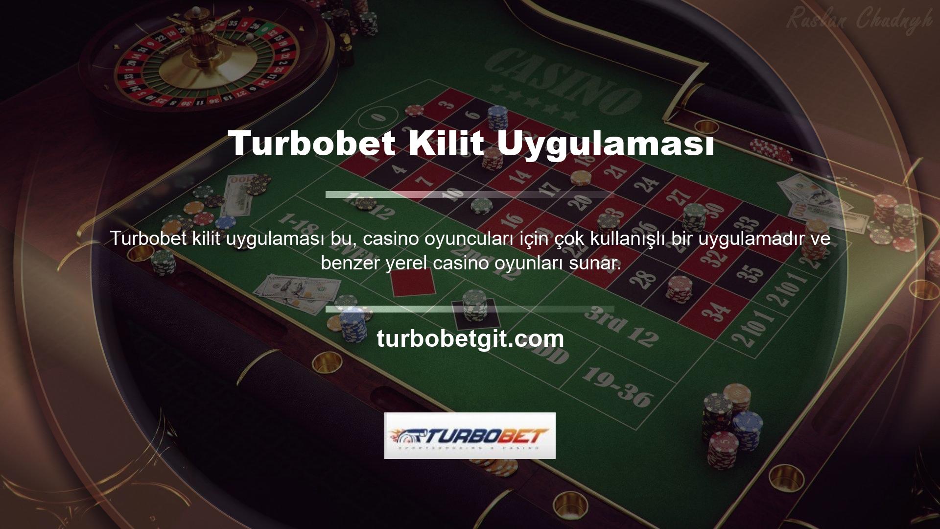 Tüm Turbobet casino ürünleri gibi, Turbobet slot makinesi uygulaması da çok kullanışlı ve iyi geliştirilmiştir